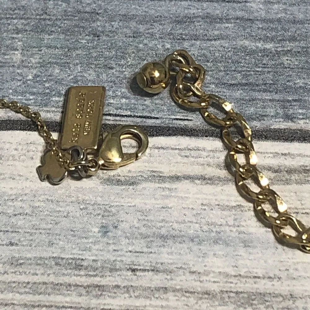 Kate Spade Mini Bow Necklace Twist Gold Tone 18